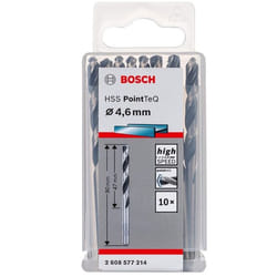 Foret en métal Bosch 2608577214; 4,6x80 mm; 10 unités