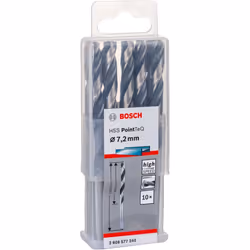 Foret en métal Bosch PointTeQ; 7,2x109 mm; 10 unités