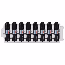 Informations techniques Longueur : 25 mm Jeu d'embouts à visser impact Control, 8 pièces, avec PZ 3, 25 mm L'embout de vissag ...