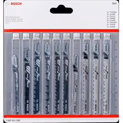 Lames pour scie sauteuse Bosch Wood Expert; 10 unités