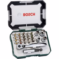 Socket et jeu de bits Bosch 2607017393; 27 unités