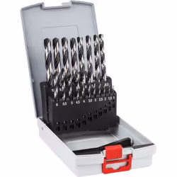 Bosch Packs de forets HSS PointTeQ, Perceuse, Foret hélicoïdal, Métal, Acier rapide, Tige cylindrique, 1.0/1.5/2.0/2.5/3.0/3. ...
