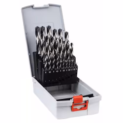 Bosch Packs de forets HSS PointTeQ, Perceuse, Foret hélicoïdal, Rotation vers la droite, Fonte, Acier, 135°, Acier rapide