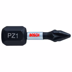 Peu de tournevis Bosch Impact Control; PZ1; 25 mm; 2 unités