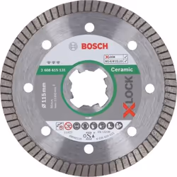 Bosch 2 608 615 131, Disque de coupe, pierre, Carrelage, Bosch, 2,22 cm, 11,5 cm, 1,4 mm