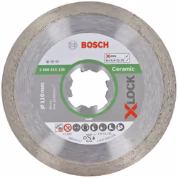 Découpe fiable dans le carrelage Le disque à tronçonner diamanté X-LOCK Standard for Ceramic permet une coupe fiable dans le ...