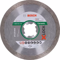 Bosch 2 608 615 137, Disque de coupe, pierre, Carrelage, Bosch, 2,22 cm, 11,5 cm, 1,6 mm