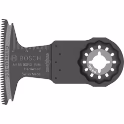 Bosch Lames AII 65 BSPB pour outils multi-fonctions, Lame de scie en plongée, Bois dur, Laminé, Plaque de plâtre, Polyvinyl c ...