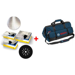Bosch - Jeu de cloisons sèches disque abrasif sia 7500 + disque intermédiaire + Malette de bricolage 153 pièces