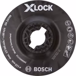 Bosch 2 608 601 712, Assiette-support, Bosch, 11,5 cm, Noir, 13300 tr/min, Plastique