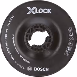 Bosch 2 608 601 716, Assiette-support, Bosch, 12,5 cm, Noir, 12250 tr/min, Plastique