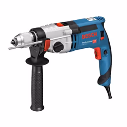 Bosch Perceuse à percussion GSB 24-2 Professional, Visseuse à percussion, Poignée de pistolet, Noir, Bleu, Gris, 3000 tr/min, ...