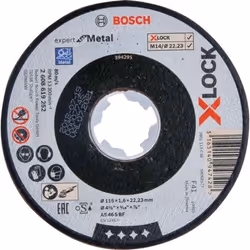 Bosch 2 608 619 252, Disque de coupe, Métal non Ferreux, Tuyau, Profil, Acier, Bosch, 2,22 cm, 11,5 cm, 1,6 mm