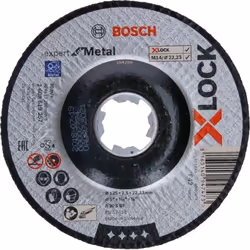 Bosch 2 608 619 257, Disque de coupe, Moyeu déporté, Tuyau, Profil, Acier, Bosch, 2,22 cm, 12,5 cm