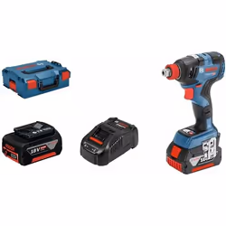 Bosch GDX 18V-200 C Professional, Visseuse à percussion, Poignée de pistolet, 1/2", Noir, Bleu, Sans brosse, 3400 tr/min