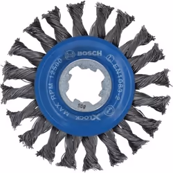 Bosch 2 608 620 731, Roue à rayons, Aluminium, Métal non Ferreux, Tuyau, Profil, Acier, Bosch, 11,5 cm, Bleu, Gris, 0,5 mm