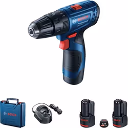 Perceuse à percussion sans fil Bosch GSB 120-Li; 12 V; 2x2,0 Ah accu.