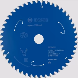 Bosch 2 608 644 509, Bois dur, Bois tendre, 16,5 cm, 2 cm, 1 mm, 8500 tr/min, 1,5 mm