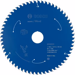 Bosch 2 608 644 515, Bois dur, Bois tendre, 19 cm, 3 cm, 1 mm, 8000 tr/min, 1,5 mm