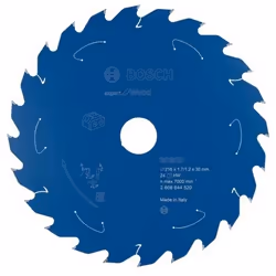 Bosch 2 608 644 520, Bois, 21,6 cm, 3 cm, 7000 tr/min, 2 mm, Biseau supérieur alterné