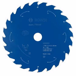 Bosch 2 608 644 524, Bois, 25,4 cm, 3 cm, 6000 tr/min, 2,1 mm, Biseau supérieur alterné