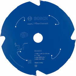 Bosch 2 608 644 554, Panneau en fibre de ciment, 16 cm, 2 cm, 1,2 mm, 8500 tr/min, 1,8 mm