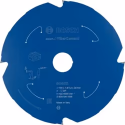 Bosch EXPERT FOR FIBRE CEMENT, Panneau en fibre de ciment, 19 cm, 3 cm, Diamant polycristallin (PCD), 1,2 mm, 8000 tr/min