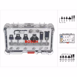 Bosch 2607017468, Jeu d'embouts, 6 mm, 6 pièce(s), 51, 55, 54, 56, 65, 65 mm, 10, 13, 13, 16, 25, 25 mm, 19, 25, 25, 35, 13,  ...