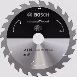 Bosch 2 608 837 668, Bois, 13,6 cm, 2 cm, 1 mm, 11000 tr/min, 1,5 mm