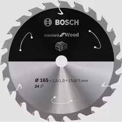 Bosch 2 608 837 681, Bois, 16,5 cm, 1,59 cm, 1 mm, 9500 tr/min, 1,5 mm