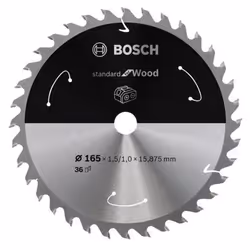 Bosch 2 608 837 686, Bois, 16,5 cm, 2 cm, 9500 tr/min, 1,5 mm, Biseau supérieur alterné