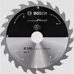 Bosch 2 608 837 708, Bois, 19 cm, 3 cm, 1,1 mm, 7900 tr/min, 1,6 mm