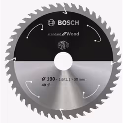 Bosch 2 608 837 710, Bois, 19 cm, 3 cm, 1,1 mm, 7900 tr/min, 1,6 mm