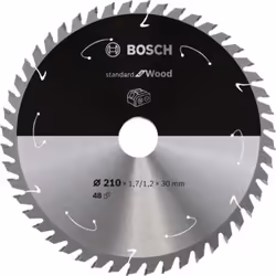 Bosch 2 608 837 714, Bois dur, Bois tendre, Bois, 21 cm, 3 cm, 1,2 mm, 7000 tr/min, 1,7 mm