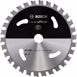 Bosch 2 608 837 745, Métal, 13,6 cm, 1,59 cm, 1,2 mm, 5400 tr/min, 1,6 mm