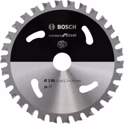 Bosch 2 608 837 746, Métal, 13,6 cm, 2 cm, 1,2 mm, 5400 tr/min, 1,6 mm