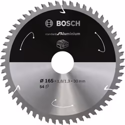 Bosch 2 608 837 764, Aluminium, Métal non Ferreux, 16,5 cm, 3 cm, 1,3 mm, 9500 tr/min, 1,8 mm