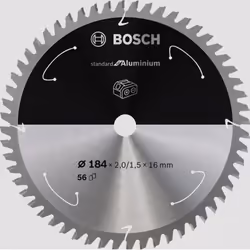 Bosch 2 608 837 767, Aluminium, 18,4 cm, 1,6 cm, 1,5 mm, 7900 tr/min, 2 mm