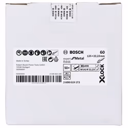 Disque a meuler Bosch X-LOCK Expert for Metal R444; K60; 125x22,23 mm