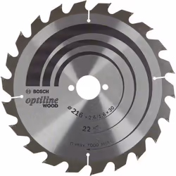 Scie circulaire Bosch 2608838410; 216x30 mm; Z22