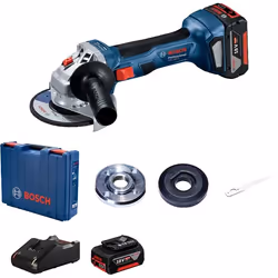 Bosch GWS 180-LI, 11000 tr/min, 12,5 cm, Batterie, 4 Ah, 1,6 kg, Moteur sans balai