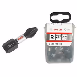 Peu de tournevis Bosch Impact Control; PZ2; 25 mm; 11 unités