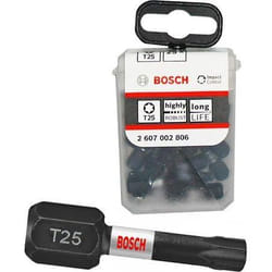 Peu de tournevis Bosch Impact Control; T25; 25 mm; 25 unités