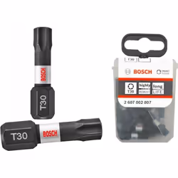 Peu de tournevis Bosch Impact Control; T30; 25 mm; 25 unités