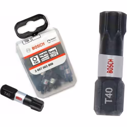 Peu de tournevis Bosch Impact Control; T40; 25 mm; 25 unités