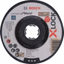 Bosch 2 608 619 366, Disque abrasif, Moyeu déporté, Fonte, Métal non Ferreux, Tuyau, Profil, Acier, Bosch, 2,22 cm, 12,5 cm