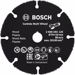 Scie circulaire Bosch 260925C125; 76x10 mm