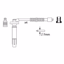 Faisceau d'allumage BOSCH 0 986 357 262 - Vue supplémentaire 6