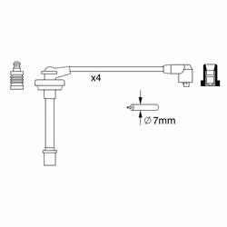 Faisceau d'allumage BOSCH 0 986 357 278 - Vue supplémentaire 6