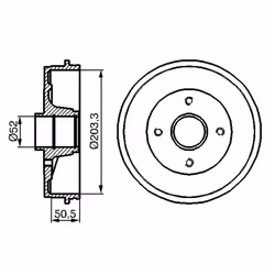 Tambour de frein BOSCH 0 986 477 120 - Vue supplémentaire 7